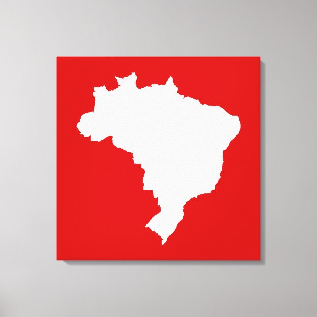 Caranval Red Festive Brazil at Emporiomoffa Canvas Print (Front)