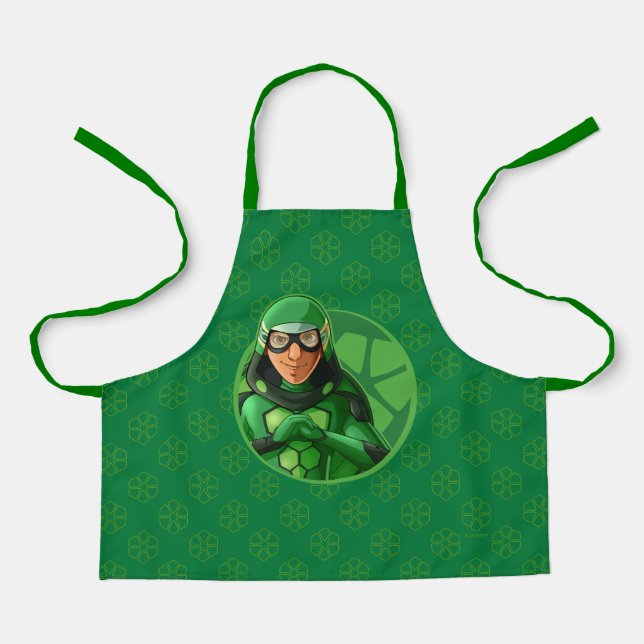 Carapace Green Badge Apron (Front)
