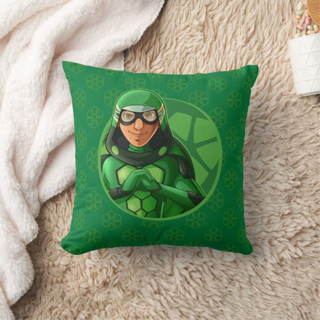 Carapace Green Badge Cushion (Blanket)