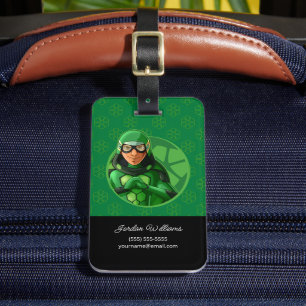 Carapace Green Badge Luggage Tag