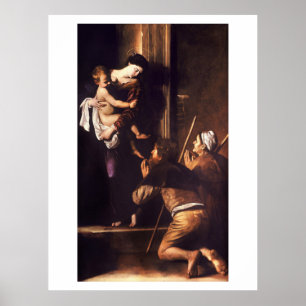 Caravaggio 1604-1606 Madonna & Child di Loreto  Poster