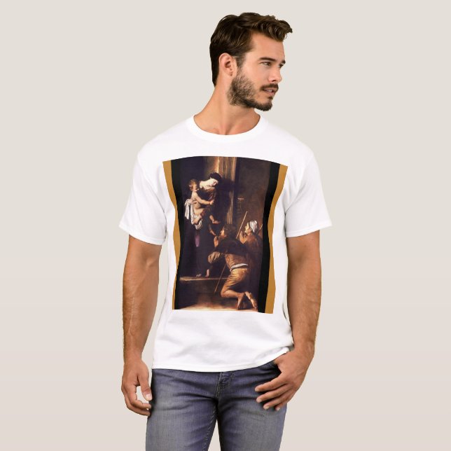 Caravaggio 1604-1606 Madonna & Child di Loreto  T-Shirt (Front Full)