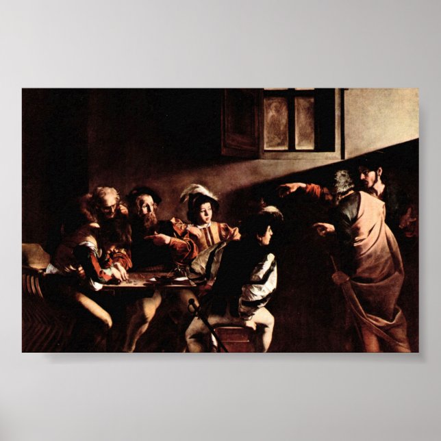 Caravaggio-Appeals of St. Matthew Poster (Front)