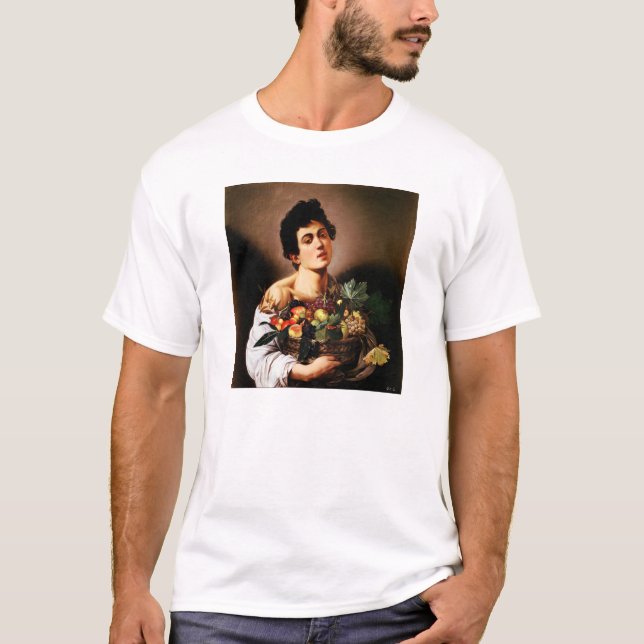 Caravaggio Boy With a Basket of Fruit T-shirt (Front)