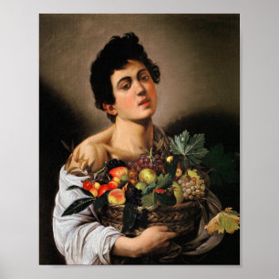 Caravaggio - Boy With Basket Of Fruit Poster