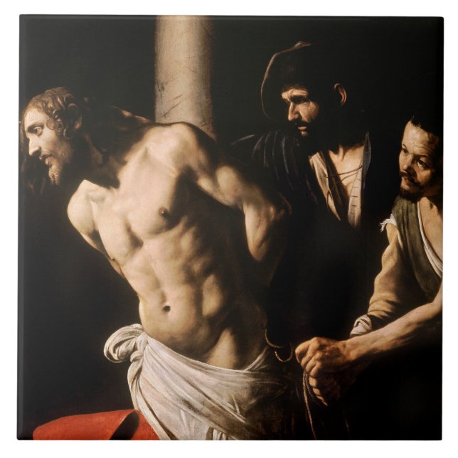 Caravaggio - Christ at the Column Tile (Front)