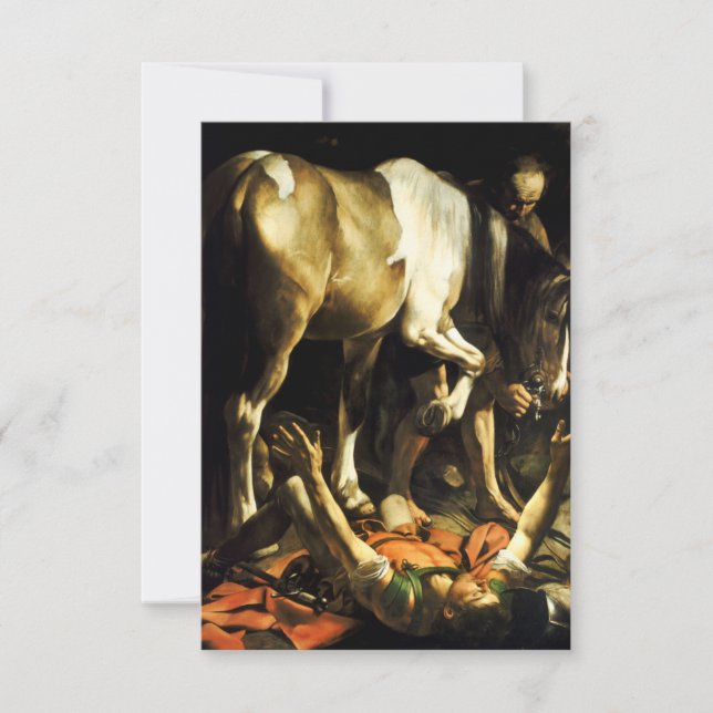 Caravaggio Conversion of St. Paul Invitations (Front)