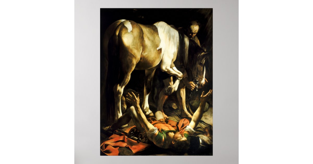 Caravaggio Conversion of St. Paul Poster Zazzle