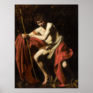 Caravaggio - John The Baptist In The Wilderness Poster