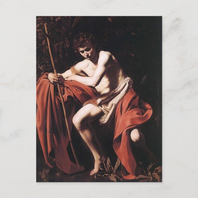 Caravaggio- John the Baptist Postcard (Front)