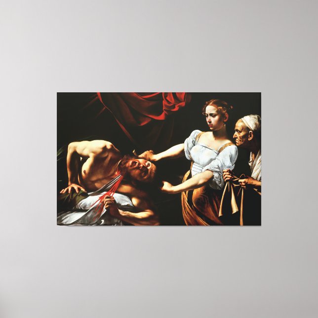 Caravaggio - Judith Beheading Holofernes Canvas Print (Front)