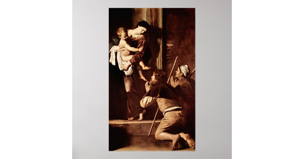 CaravaggioMadonna of the Pilgrims Poster Zazzle