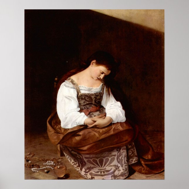 Caravaggio-Mary Magdalene Poster (Front)