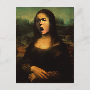 Caravaggio Medusa Mona Lisa Postcard