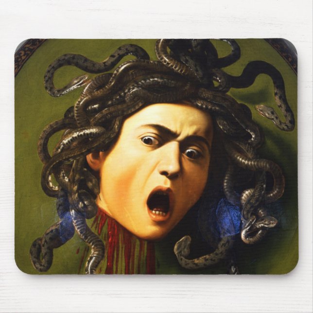 Caravaggio Medusa Mouse Pad (Front)