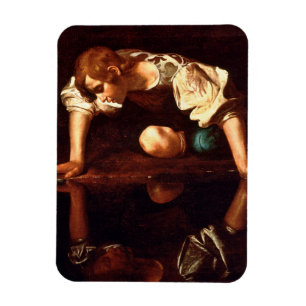 CARAVAGGIO - Narcissus 1598 Magnet