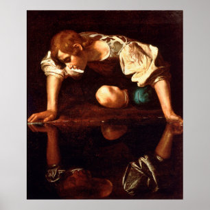 CARAVAGGIO - Narcissus 1598 Poster