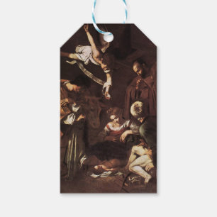 Caravaggio -Nativity with St Francis & St Lawrence Gift Tags