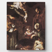 Caravaggio -Nativity with St Francis & St Lawrence
