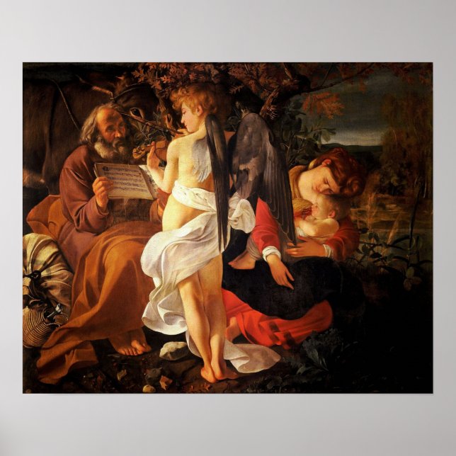 Caravaggio - Rest On The Flight Into Egypt 1597 Poster (Front)