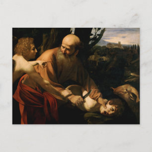 Caravaggio - Sacrifice of Isaac Postcard