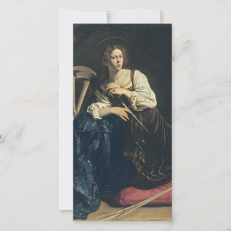 Caravaggio - Saint Catherine Of Alexandria Holiday Card