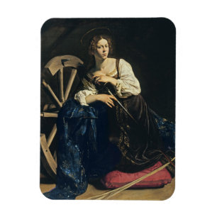 Caravaggio - Saint Catherine Of Alexandria Magnet