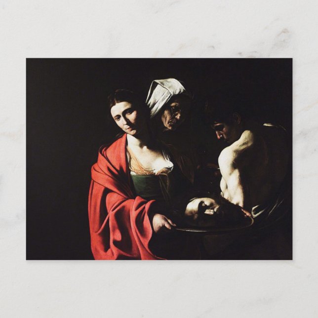 Caravaggio - Salome - Classic Baroque Artwork Postcard (Front)