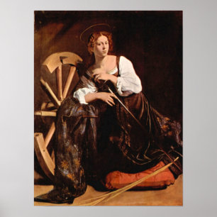 Caravaggio-St Catherine of Alexandria Poster