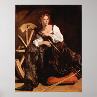 Caravaggio-St Catherine of Alexandria Poster