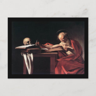 Caravaggio St Jerome Postcard
