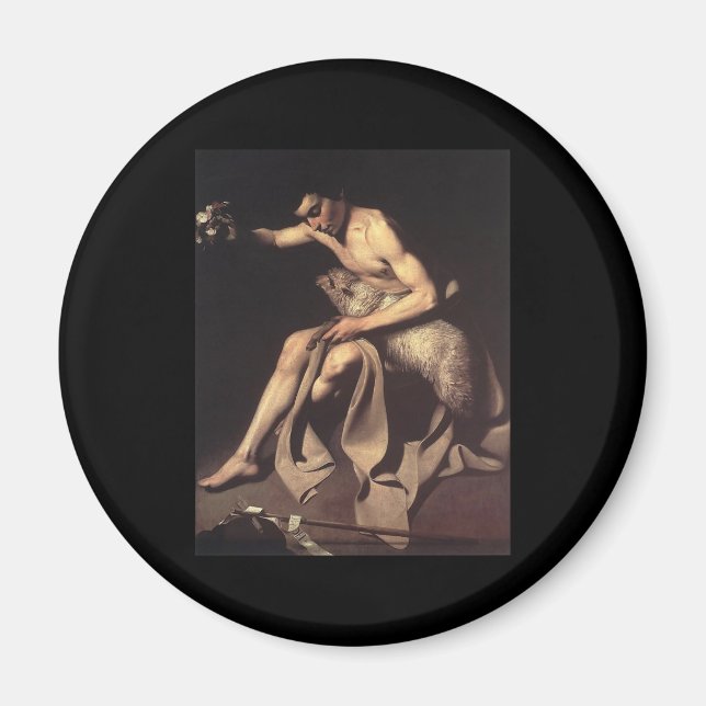 Caravaggio St John The Baptist Magnet (Front)