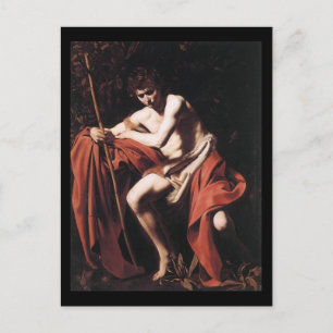 Caravaggio St John The Baptist Postcard