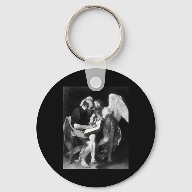 Caravaggio St Matthew And The Angel Key Ring (Front)