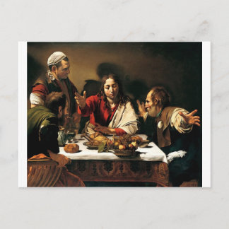Caravaggio - Supper at Emmaus - Classic Painting Postcard