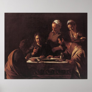 Caravaggio Supper At Emmaus Poster