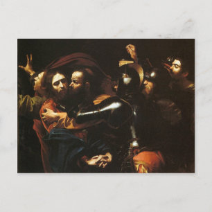 Caravaggio - Taking of Christ - Classic Artwork Postcard