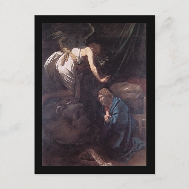 Caravaggio The Annunciation Postcard (Front)