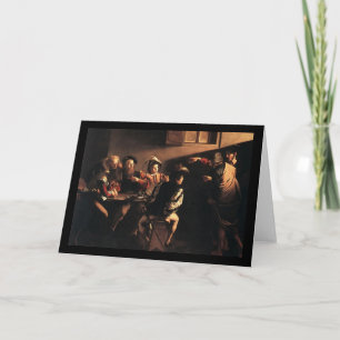 Caravaggio The Calling Of Saint Matthew Card