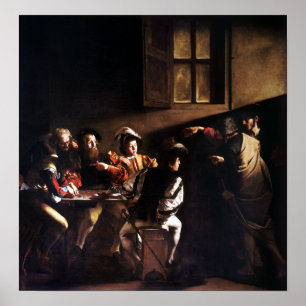 Caravaggio The Calling of Saint Matthew Poster