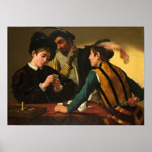 Caravaggio - The Cardsharps Poster