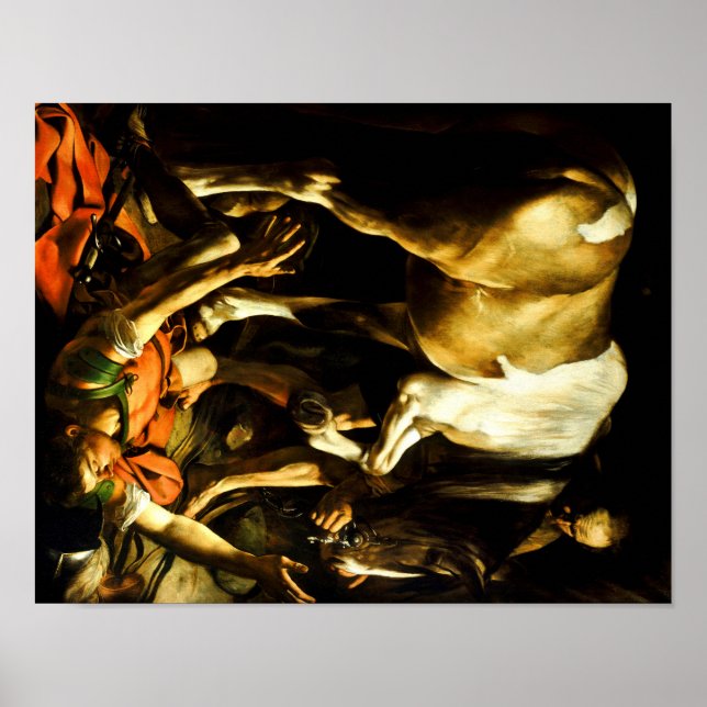 Caravaggio The Conversion on the Way to Damascus Poster (Front)