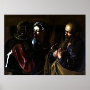 Caravaggio The Denial of Saint Peter Poster
