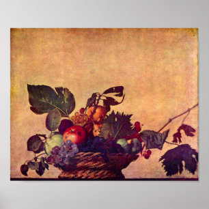 Caravaggio-The fruit basket Poster