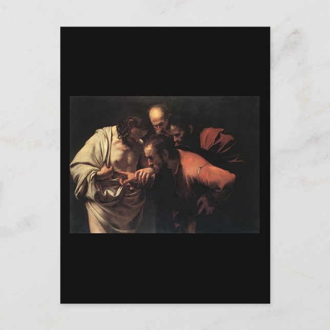 Caravaggio The Incredulity Of Saint Thomas Postcard (Front)