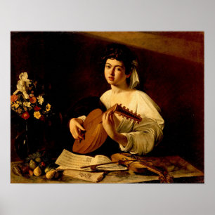 Caravaggio - The Lute Player Poster