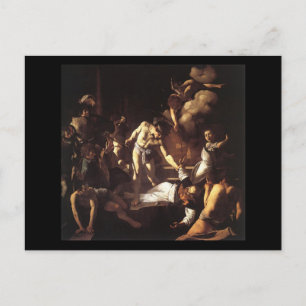 Caravaggio The Martyrdom Of St Matthew Postcard