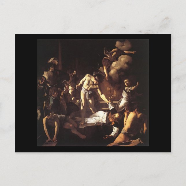 Caravaggio The Martyrdom Of St Matthew Postcard (Front)