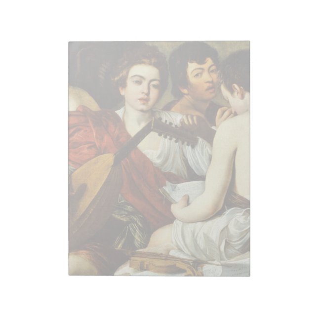 CARAVAGGIO - The musicians 1595 Notepad (Rotated)