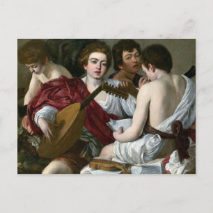 Caravaggio The Musicians Postcard